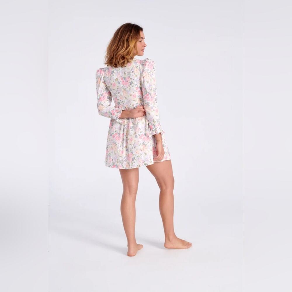 Batsheva x Laura Ashley White Floral Mini Prairie Dress Quartet NWT Size 10 - Picture 3 of 15